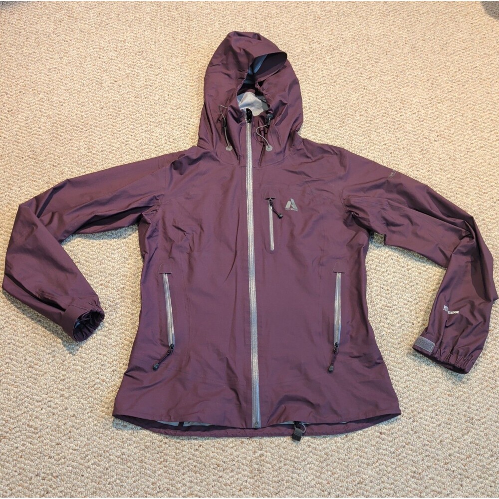 Eddie Bauer First Ascent Purple Rain Jacket Windbreaker Womens M Purple Outdoor
